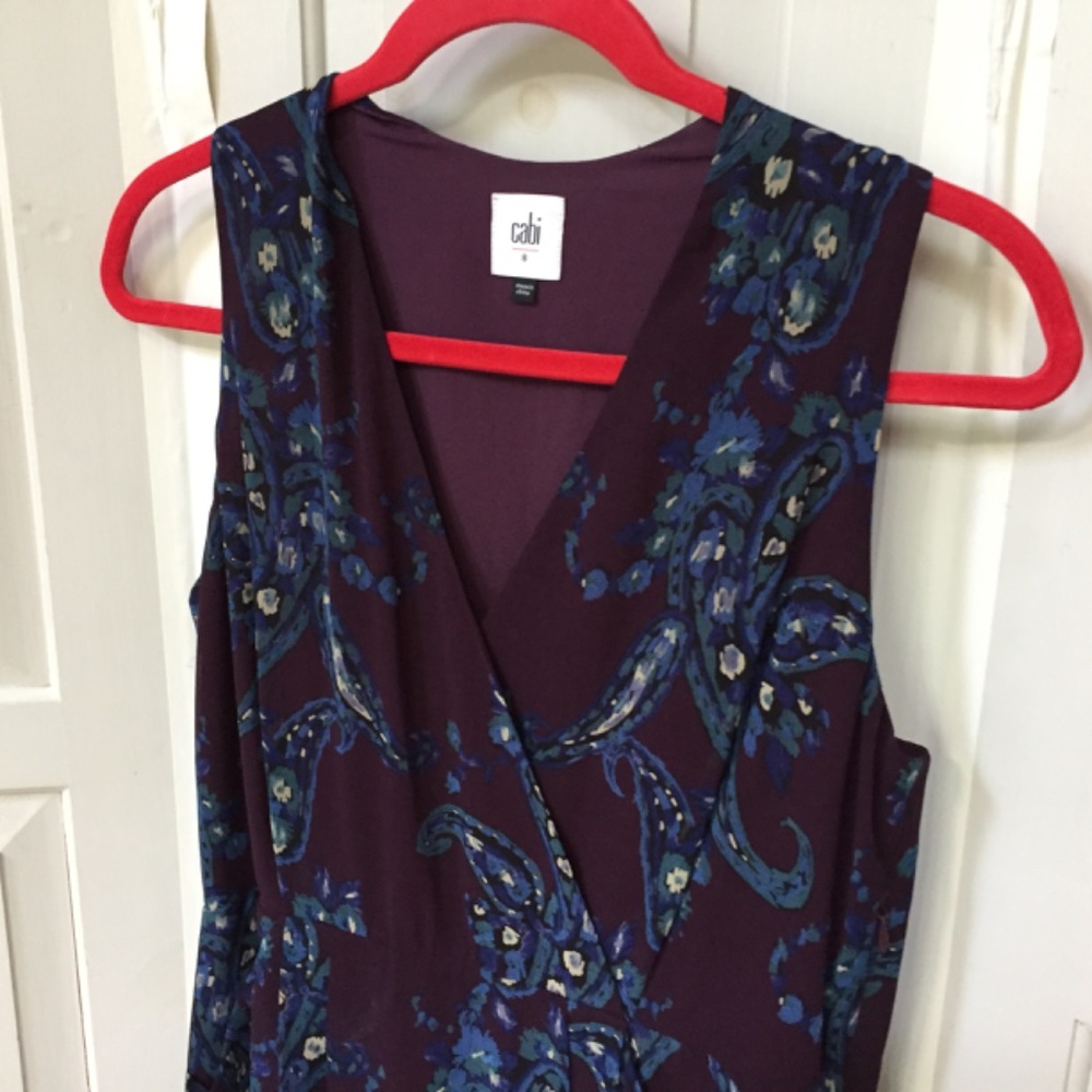 CAbi Purple and Blue Midi Dress - Picture 11 of 16